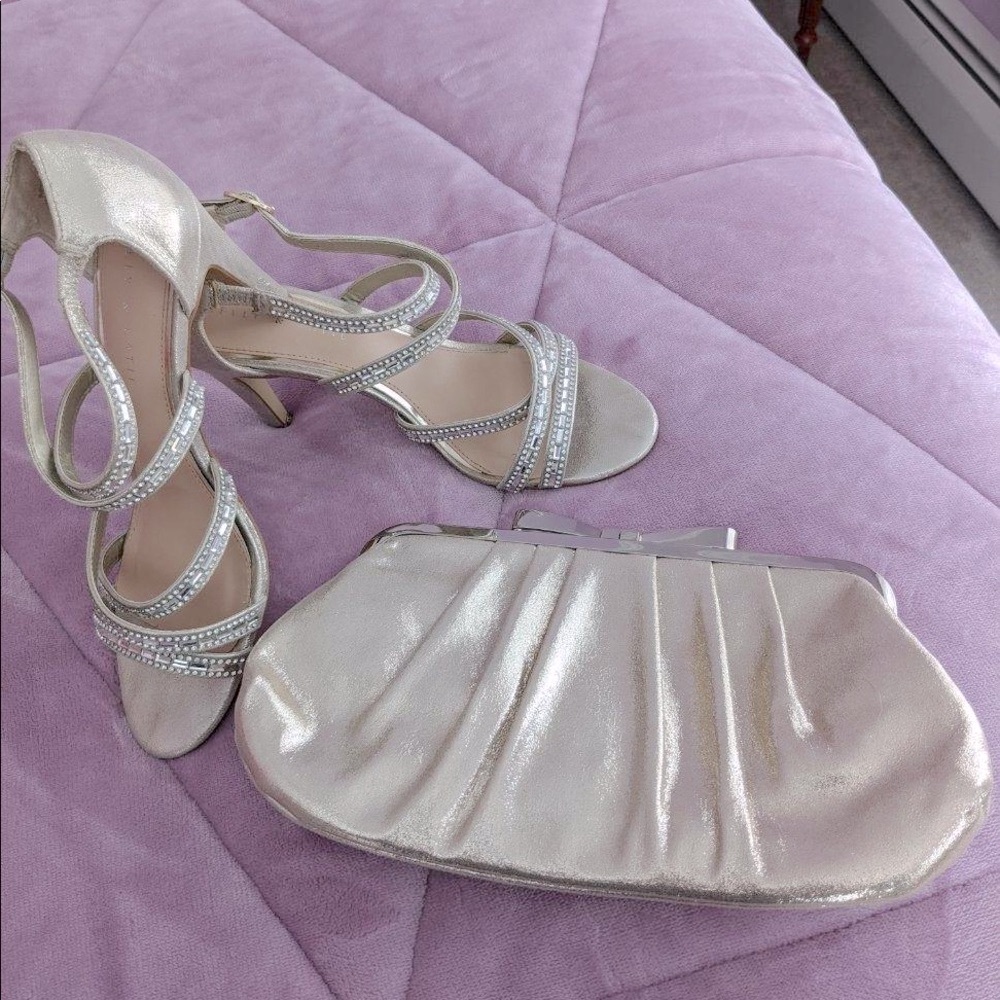 Kelly and Katie Heels with matching Evening Bag